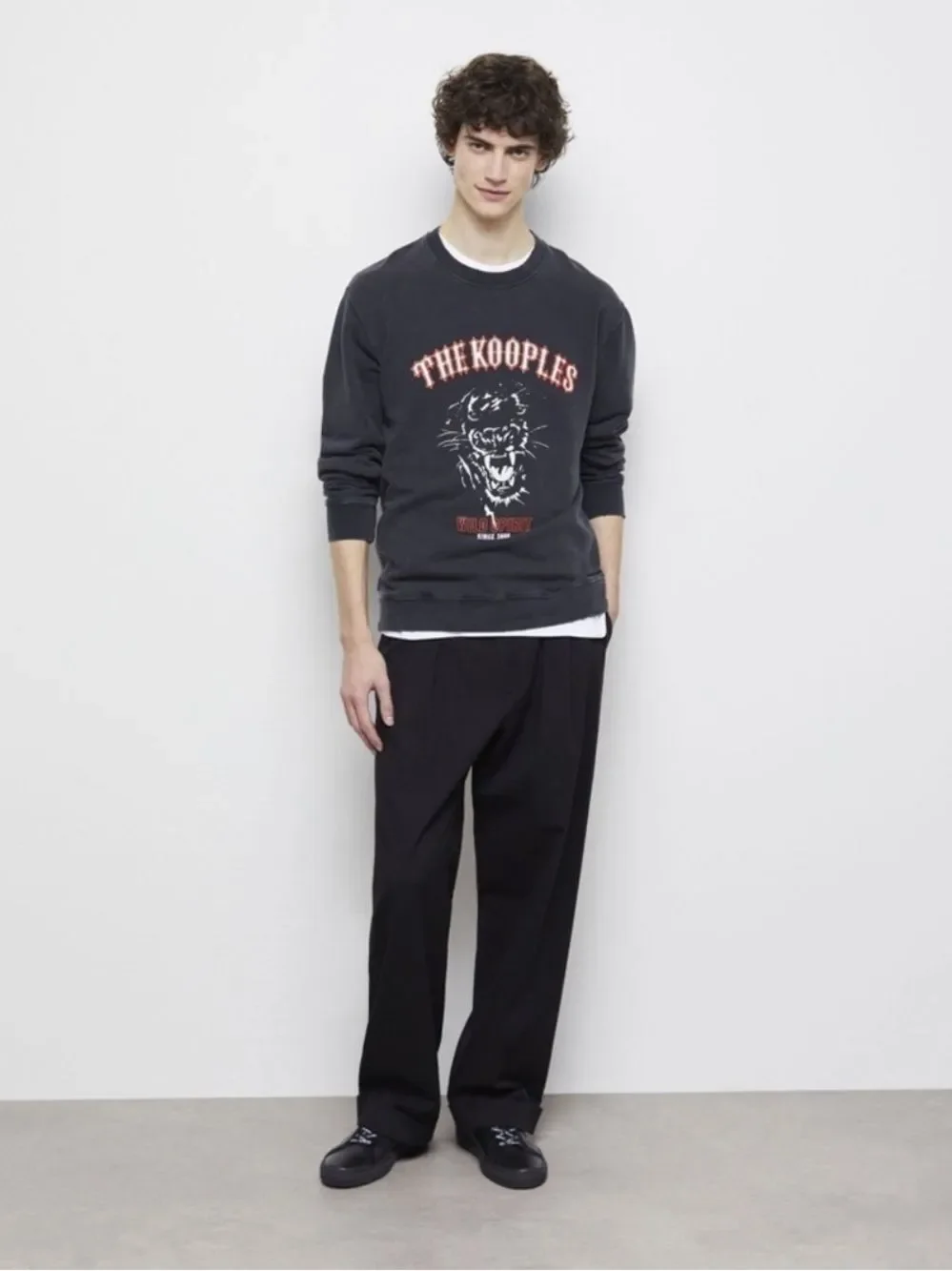 $215 The Kooples The Kooples Black Panther Graphic Sweater NWT SMALL UNISEX